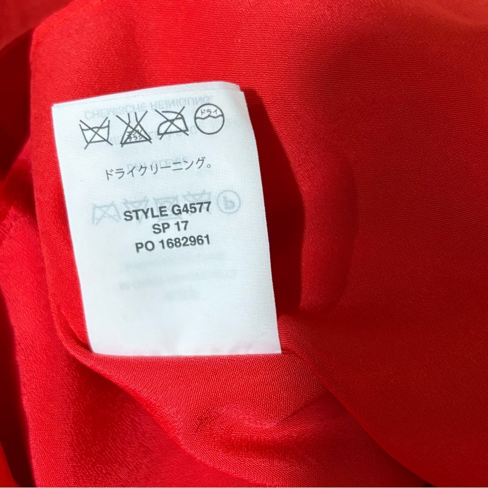 J. Crew‎ Silk Blend Red Off-Shoulder Dress - Picture 9 of 10
